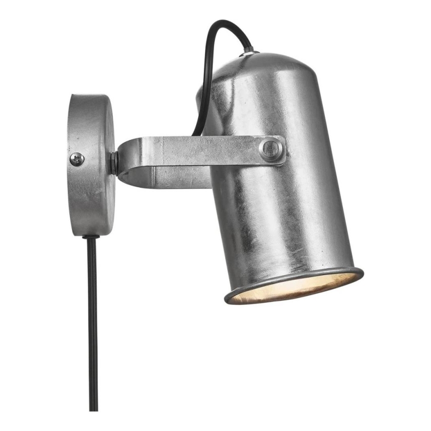 Nordlux - Foco de pared PORTER 1xE27/60W/230V cromo mate