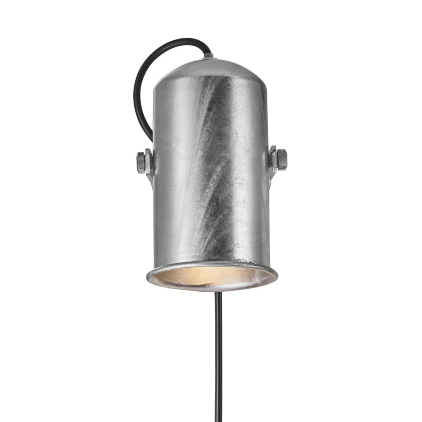 Nordlux - Foco de pared PORTER 1xE27/60W/230V cromo mate