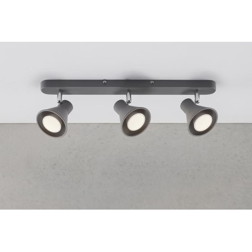 Nordlux - Foco de techo EIK 3xGU10/35W/230V gris