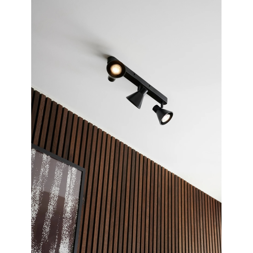 Nordlux - Foco direccional EIK 3xGU10/35W/230V negro