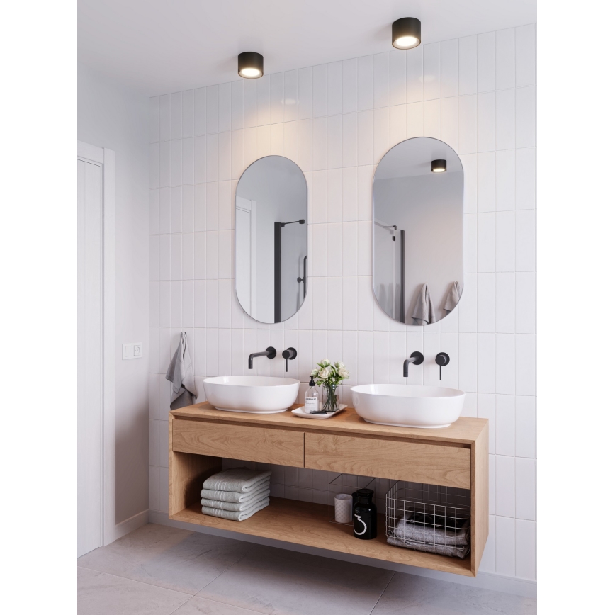 Nordlux - Foco LED regulable para baño LANDON LED/6,5W/230V IP44 negro