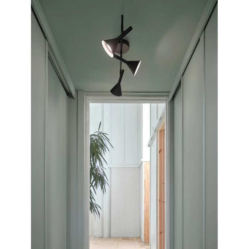 Nordlux - Foco KELVIS 3xGU10/12W/230V, negro