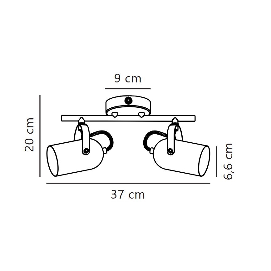 Nordlux - Foco LOTUS 2xE14/40W/230V