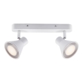 Nordlux - Foco orientable EIK 2xGU10/35W/230V blanco