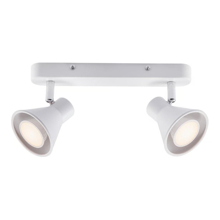 Nordlux - Foco orientable EIK 2xGU10/35W/230V blanco