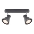 Nordlux - Foco orientable EIK 2xGU10/35W/230V, gris