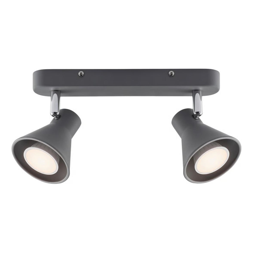 Nordlux - Foco orientable EIK 2xGU10/35W/230V, gris
