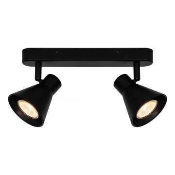 Nordlux - Foco orientable EIK 2xGU10/35W/230V negro