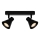 Nordlux - Foco orientable EIK 2xGU10/35W/230V negro