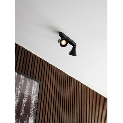 Nordlux - Foco orientable EIK 2xGU10/35W/230V negro