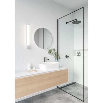 Nordlux - Iluminación LED para espejo de baño SJAVER con toma de corriente integrada, LED/15W/230V IP44, 60 cm, blanco