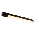 Nordlux - Iluminación LED para espejo de baño con toma de corriente integrada MALAIKA LED/15W/230V IP44 68,4 cm negro