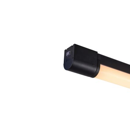 Nordlux - Iluminación LED para espejo de baño con toma de corriente integrada MALAIKA LED/15W/230V IP44 68,4 cm negro