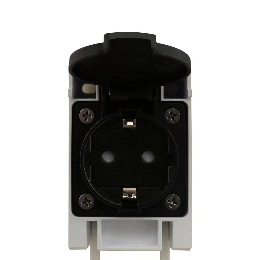 Nordlux - Iluminación LED para espejo de baño con toma de corriente integrada MALAIKA LED/15W/230V IP44 68,4 cm negro