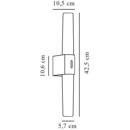 Nordlux - Iluminación LED para espejo de baño HELVA LED/9W/230V IP44