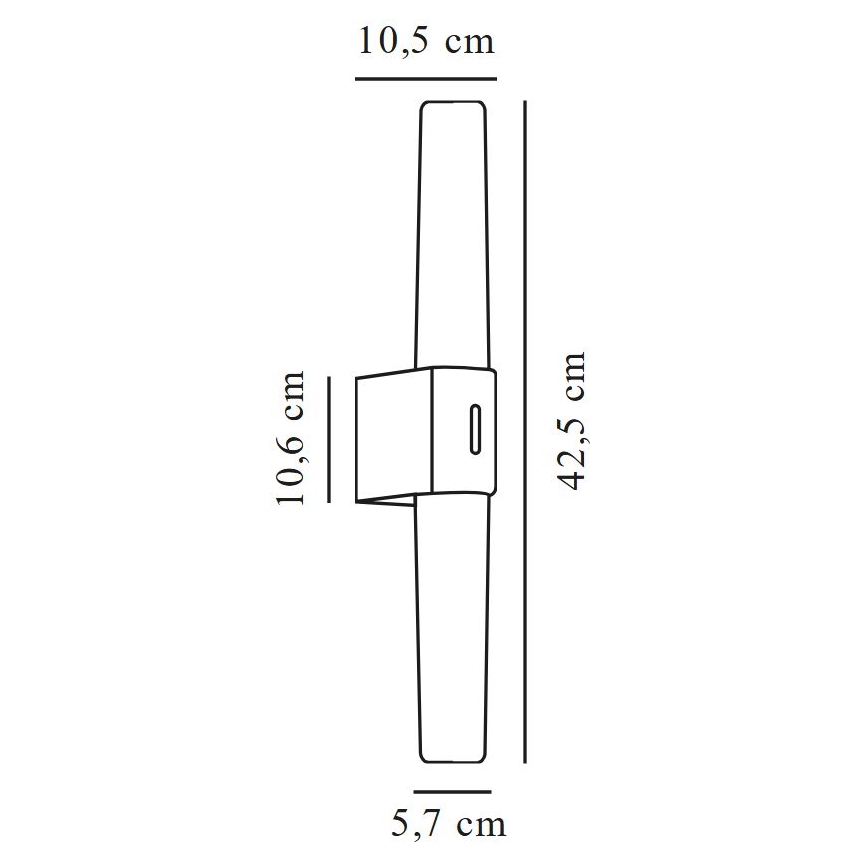 Nordlux - Iluminación LED para espejo de baño HELVA LED/9W/230V IP44