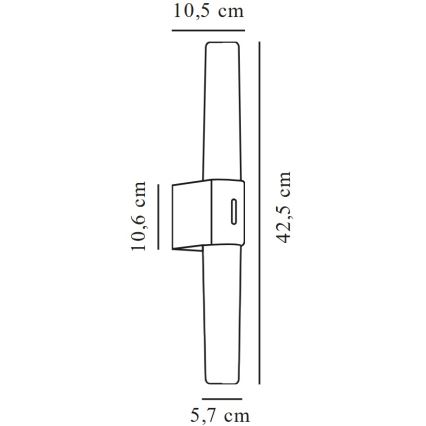 Nordlux - Iluminación LED para espejos de baño HELVA LED/9W/230V 3000K IP44