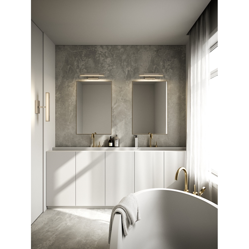 Nordlux - Iluminación LED regulable para espejos de baño OTIS LED/14W/230V IP44 40 cm plata