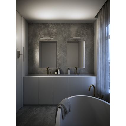 Nordlux - Iluminación LED regulable para espejos de baño OTIS LED/14W/230V IP44 40 cm plata