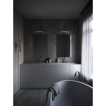 Nordlux - Iluminación LED regulable para espejos de baño OTIS LED/14W/230V IP44 40 cm plata