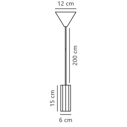 Nordlux - Lámpara colgante ALANIS 1xGU10/15W/230V