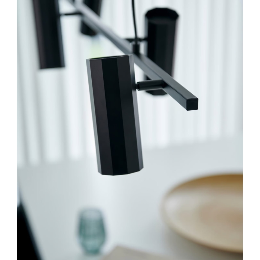 Nordlux - Lámpara colgante ALANIS 4xGU10/15W/230V negro
