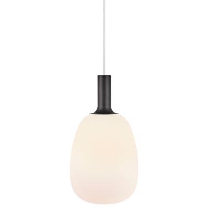 Nordlux - Lámpara colgante ALTON 1xE27/60W/230V blanco/negro/latón