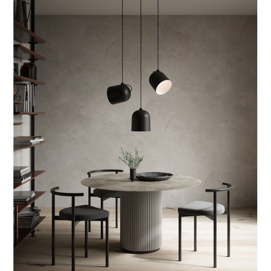 Nordlux - Lámpara colgante ANGLE 1xE27/25W/230V negra