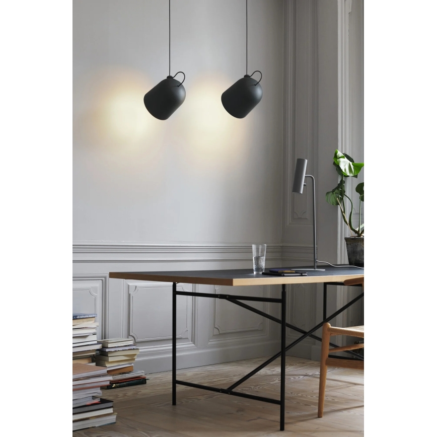 Nordlux - Lámpara colgante ANGLE 1xE27/25W/230V negra