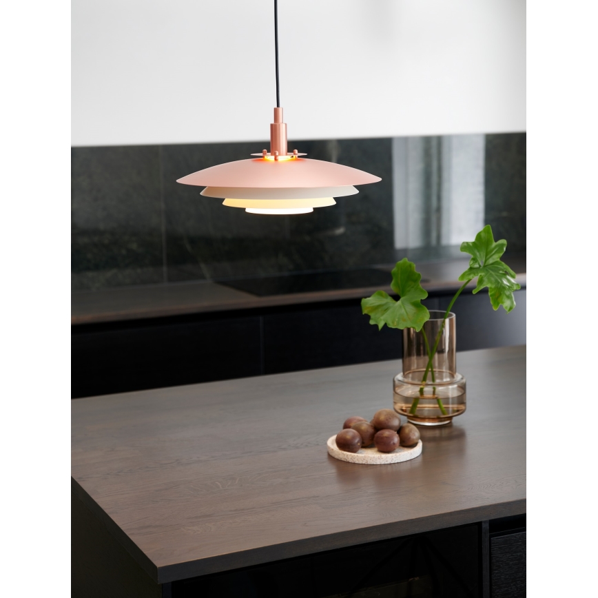 Nordlux - Lámpara colgante BRETAGNE 1xG9/25W/230V rosa dorado