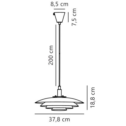 Nordlux - Lámpara colgante BRETAGNE 1xG9/25W/230V rosa dorado