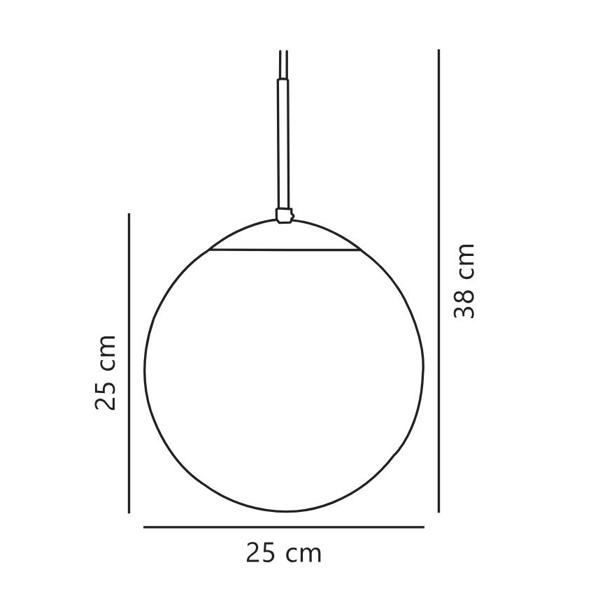 Nordlux - Lámpara colgante CAFE 1xE27/25W/230V diá. 25 cm