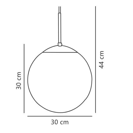 Nordlux - Lámpara colgante CAFE 1xE27/25W/230V diá. 30 cm