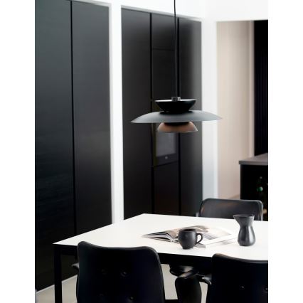 Nordlux - Lámpara colgante CARMEN 1xE27/40W/230V negro
