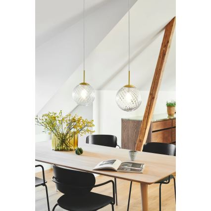 Nordlux - Lámpara colgante CHISELL con cable 1xE27/40W/230V