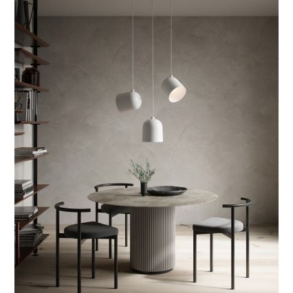 Nordlux - Lámpara colgante con cable ANGLE 1xE27/25W/230V blanca