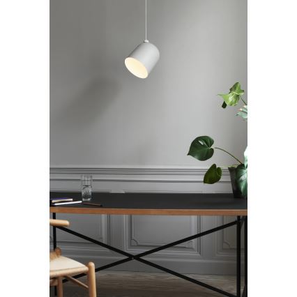 Nordlux - Lámpara colgante con cable ANGLE 1xE27/25W/230V blanca