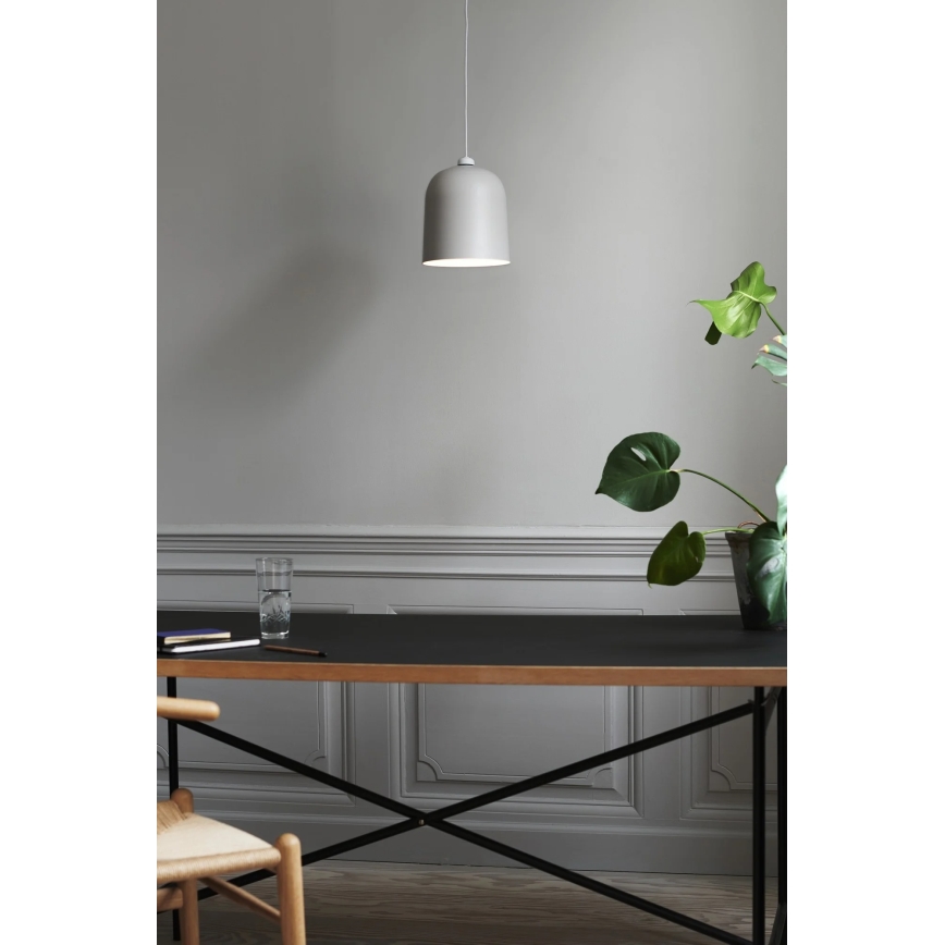 Nordlux - Lámpara colgante con cable ANGLE 1xE27/25W/230V blanca