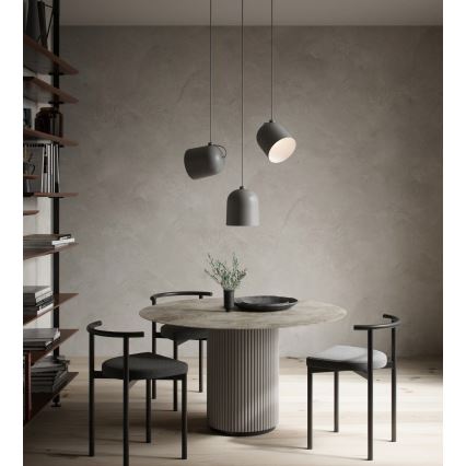 Nordlux - Lámpara colgante con cable ANGLE 1xE27/25W/230V gris