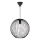Nordlux - Lámpara colgante con cable BERONI 1xE27/60W/230V negra