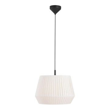 Nordlux - Lámpara colgante con cable DICTE 1xE27/60W/230V Ø 40 cm blanca