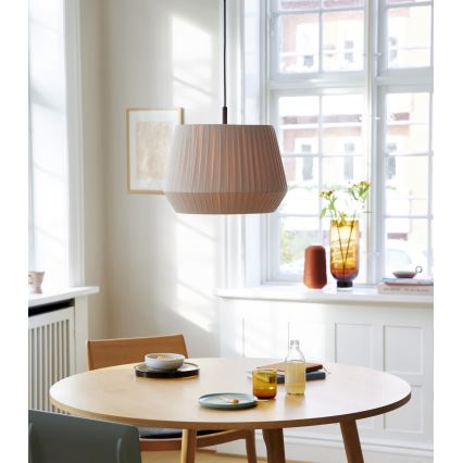 Nordlux - Lámpara colgante con cable DICTE 1xE27/60W/230V Ø40 cm beige
