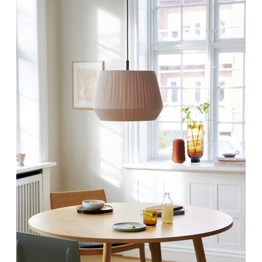 Nordlux - Lámpara colgante con cable DICTE 1xE27/60W/230V Ø40 cm beige