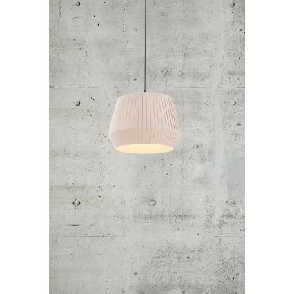 Nordlux - Lámpara colgante con cable DICTE 1xE27/60W/230V Ø40 cm beige