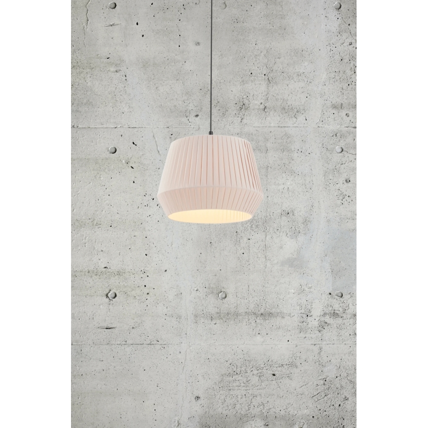 Nordlux - Lámpara colgante con cable DICTE 1xE27/60W/230V Ø40 cm beige