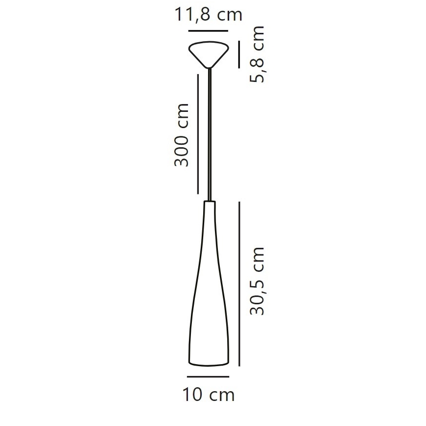 Nordlux - Lámpara colgante con cable EMBLA 1xE27/40W/230V ahumado/negro