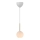 Nordlux - Lámpara colgante con cable FRANCA 1xE14/40W/230V blanca