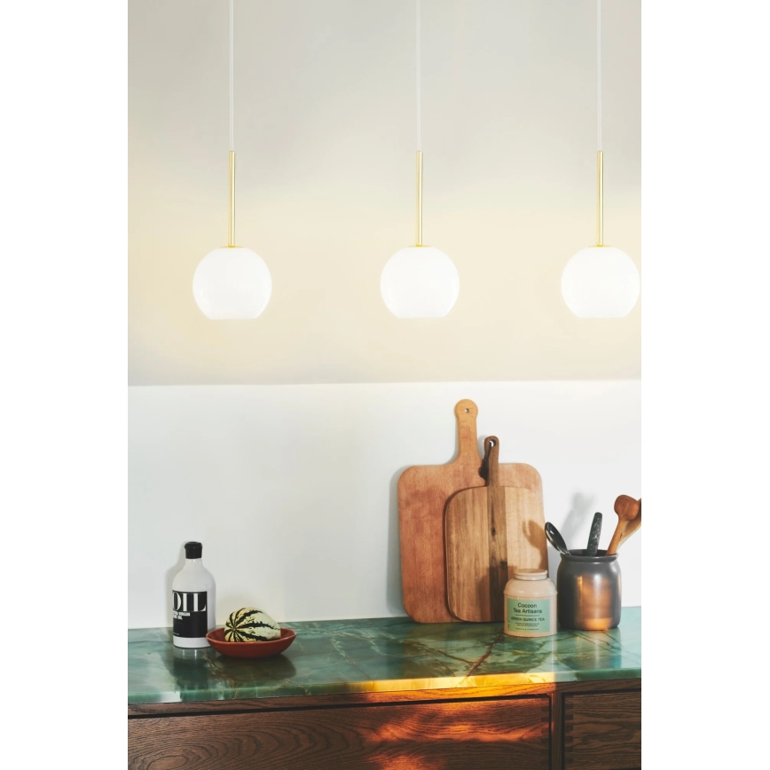 Nordlux - Lámpara colgante con cable FRANCA 1xE14/40W/230V blanca
