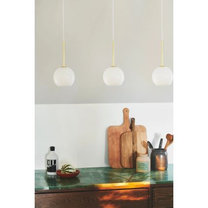 Nordlux - Lámpara colgante con cable FRANCA 1xE14/40W/230V blanca