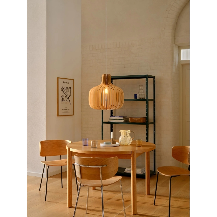 Nordlux - Lámpara colgante con cable HAZO 1xE27/60W/230V beige
